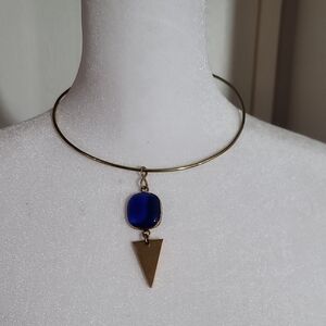 Etsy Tribal Blue Collar Arrow Necklace
